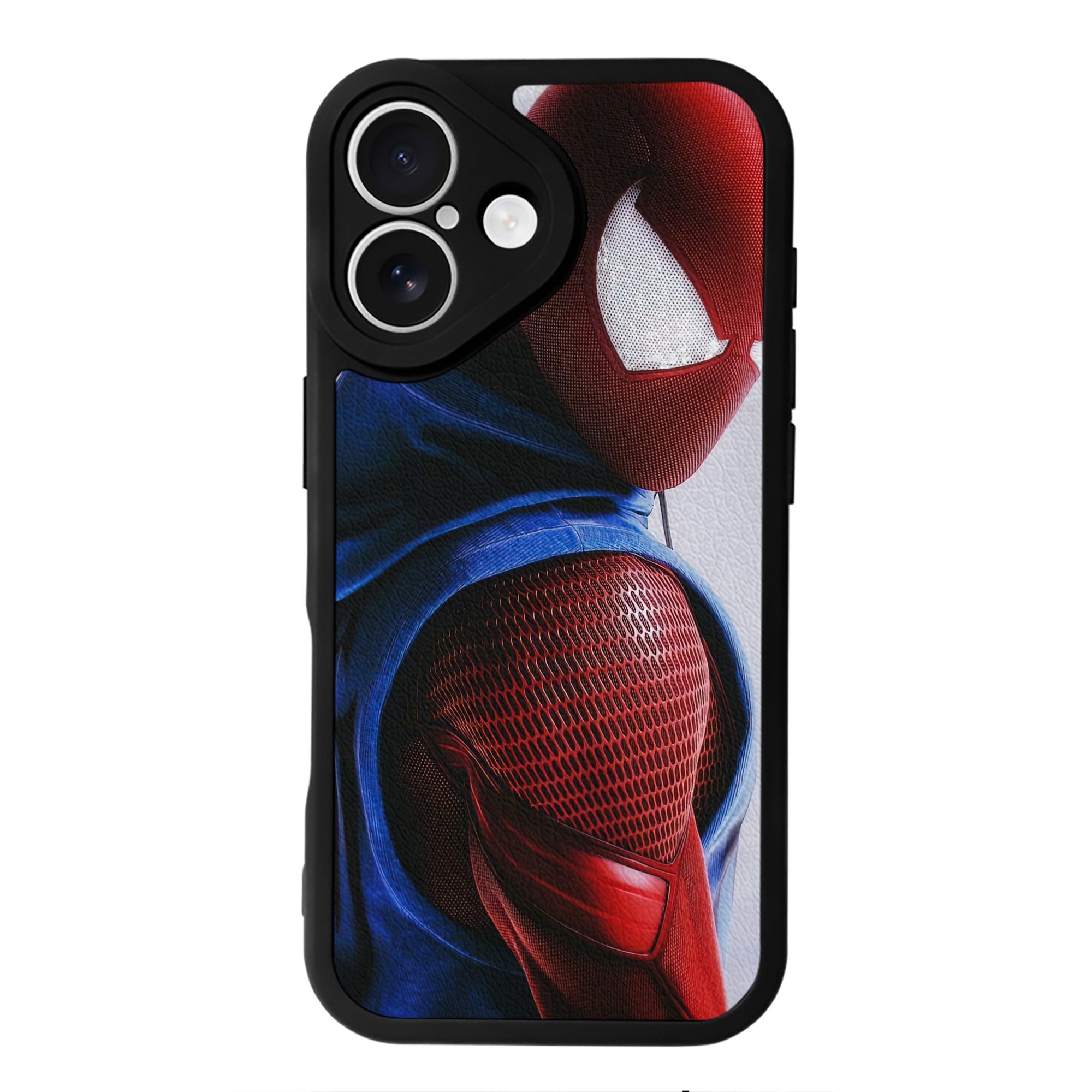 （画像用） Spider Man スパイダーマン 【iPhone 16シリーズ対応】シリコンスマホケース（レザー調） 材質：シリコン